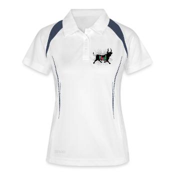 Actions Bulle - Polo respirant Femme - blanc/marine - Devant