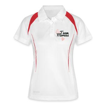 The cod team - Women's Polo breathable - white/navy - Front