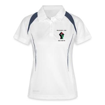 Palestinian Lives Matter! Free Palestine - Women's Polo breathable - white/navy - Front