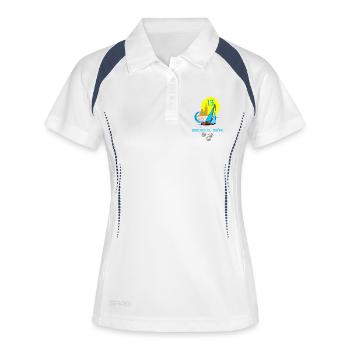 Bouches du rhône - Polo respirant Femme - blanc/marine - Devant