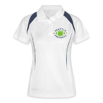 Seattle Football - Polo respirant Femme - blanc/marine - Devant