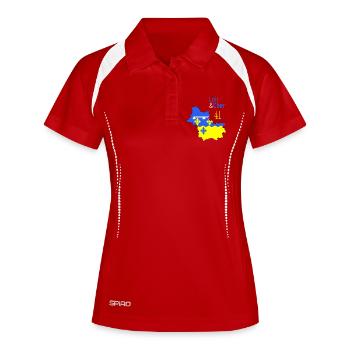 Loir et cher - Polo respirant Femme - blanc/marine - Devant