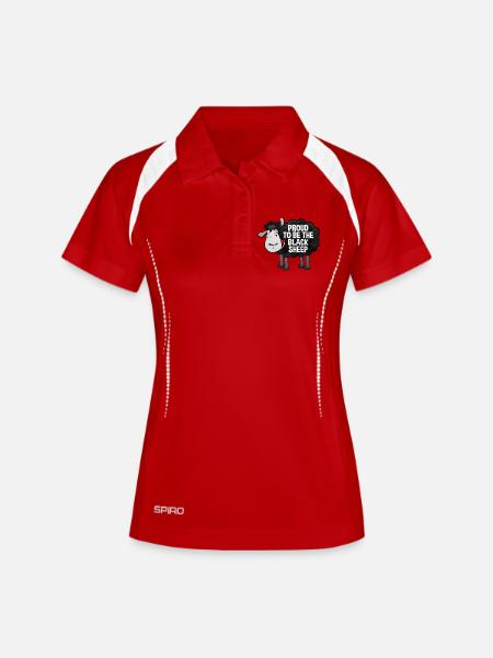 Proud To Be The Black Sheep Lustiges Schaf Spruch - Women's Polo breathable - white/navy