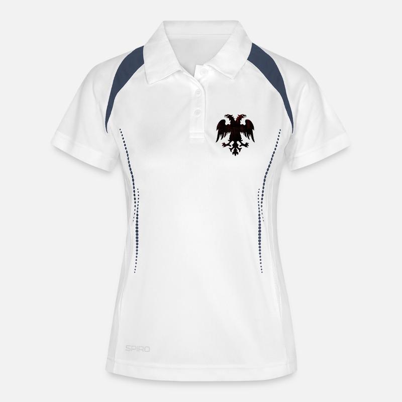 Shqipe - Women's Polo breathable - white/navy