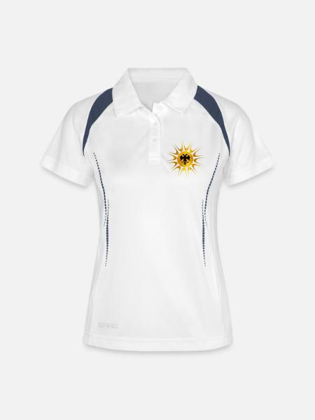 Illyria - Women's Polo breathable - white/navy