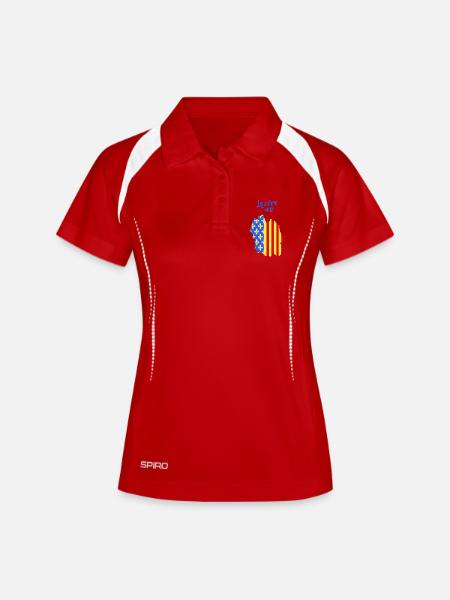 Lozère - Polo respirant Femme - blanc/marine