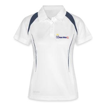 Haut-Rhin - Polo respirant Femme - blanc/marine - Devant