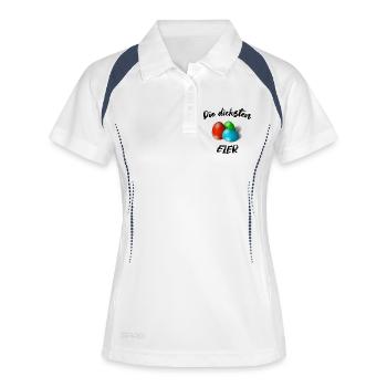 Color Eggs Trio - Women's Polo breathable - white/navy - Front