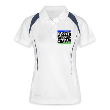Gratulation Oma Statement Großmutter Alles Gute - Frauen Polo atmungsaktiv - Weiß/Navy - Vorne