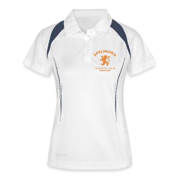 APELDOORN Nederland Niederlande Netherlands - Frauen Polo atmungsaktiv - Weiß/Navy - Vorne