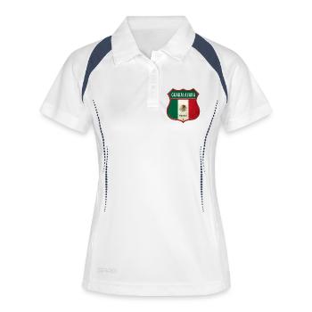 Motif écusson Guadalajara Mexico - Polo respirant Femme - blanc/marine - Devant