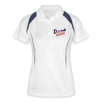 Cool Sweets Statement Donut Dessert - Polo respirant Femme - blanc/marine - Devant