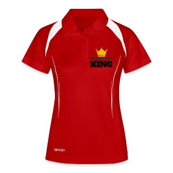 Forklift King - Women's Polo breathable - white/navy - Front