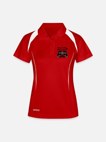 Retro Controller Silhouette - Women's Polo breathable - white/navy