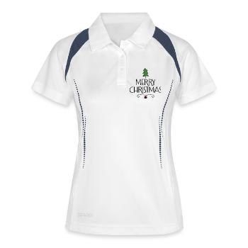 Merry Christmas - Women's Polo breathable - white/navy - Front