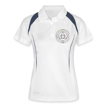 The philosopher's stone and the elements of nature - Women's Polo breathable - white/navy - Front