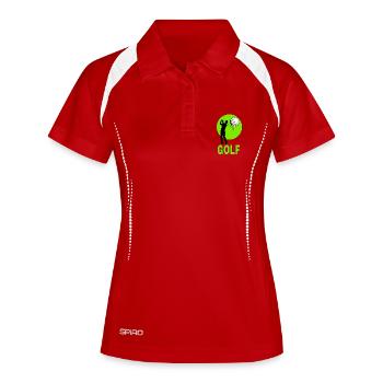 Golf - Women's Polo breathable - white/navy - Front