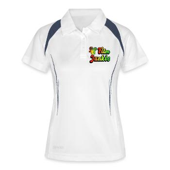 Film Junkie Rainbow Design - Polo respirant Femme - blanc/marine - Devant