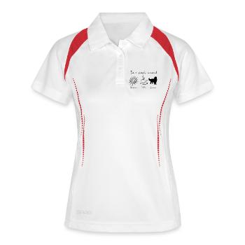 Bernese mountain dog - Women's Polo breathable - white/navy - Front