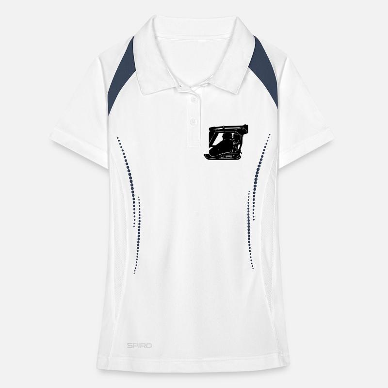 Stratemaker Vibrationsmaschine oder Vibrationsplatte Frauen Polo atmungsaktiv