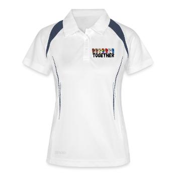 Proud Lgbt Saying Pride Gay Relationship Gay - Women's Polo breathable - white/navy - Front