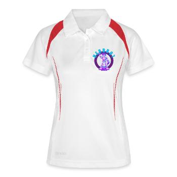NERDY forever - Nerdbot - Polo respirant Femme - blanc/marine - Devant