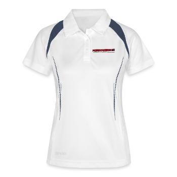 Pompier Say Pompiers Pompiers professionnels - Polo respirant Femme - blanc/marine - Devant