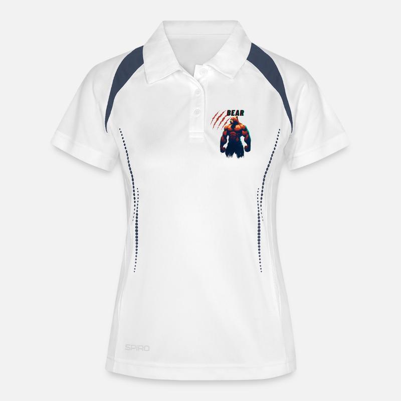 Team Bear - Women's Polo breathable - white/navy