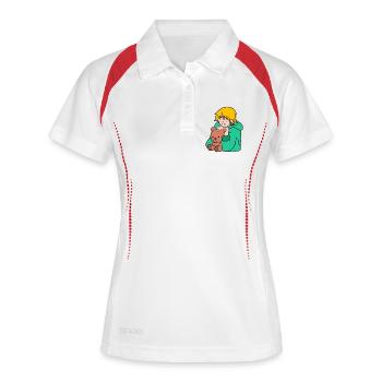 Pop Culture Anime Manga Cartoon Cosplay - Polo respirant Femme - blanc/marine - Devant