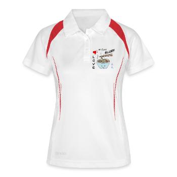 Nouilles de riz Saint-Valentin - Polo respirant Femme - blanc/marine - Devant