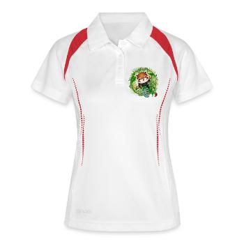 Magical little red panda bear in the jungle - Women's Polo breathable - white/navy - Front