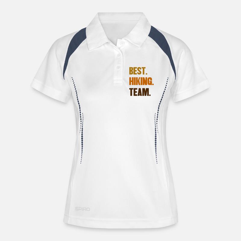 Hiking Team Wanderer Statement Hiking Trails - Women's Polo breathable - white/navy