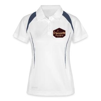 Düsseldorf Skyline Badge - Women's Polo breathable - white/navy - Front