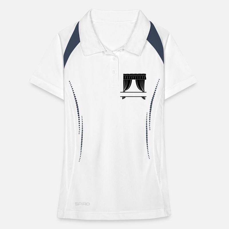 Gardinengeschäft oder Theater Frauen Polo atmungsaktiv