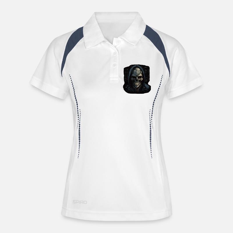Hacker - Women's Polo breathable - white/navy