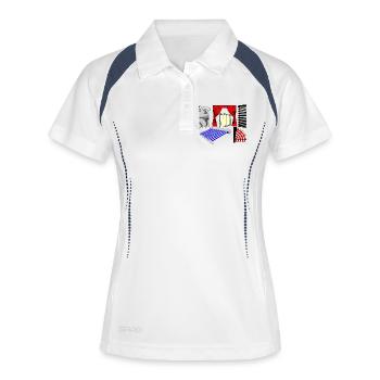 Sun protections - Women's Polo breathable - white/navy - Front