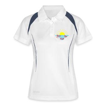sunset sea faith hope love - Women's Polo breathable - white/navy - Front