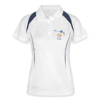La constellation du Bélier - Polo respirant Femme - blanc/marine - Devant
