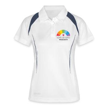 Love is Love. Pride Month. - Women's Polo breathable - white/navy - Front
