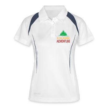 Ultra Running Advrenture - Polo respirant Femme - blanc/marine - Devant