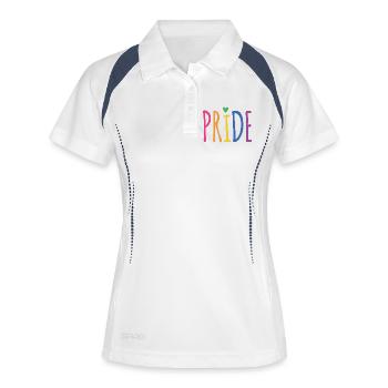 LGBTQ+ Pride Month - Women's Polo breathable - white/navy - Front
