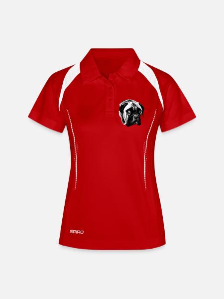 Mastiff - english Mastiff - Bullmastiff Dog - Women's Polo breathable - white/navy