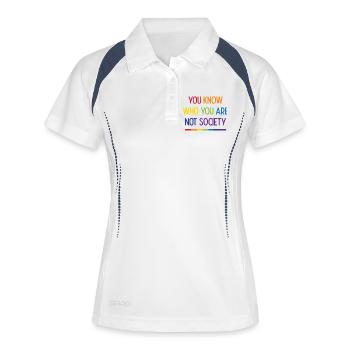Live With Pride - Women's Polo breathable - white/navy - Front