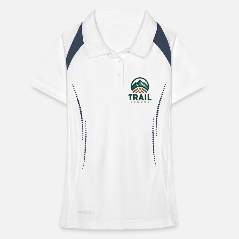 Trail Run – Trail-Wander-Geschenk Frauen Polo atmungsaktiv