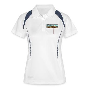 Crocodile - Polo respirant Femme - blanc/marine - Devant