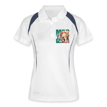 Magyar Vizsla Portrait - Women's Polo breathable - white/navy - Front