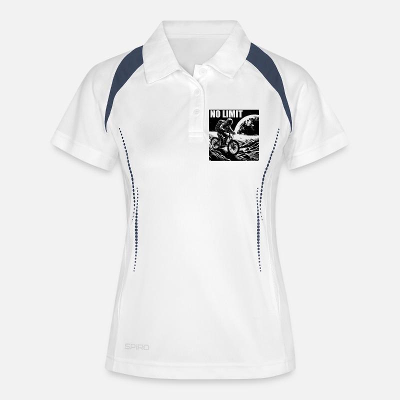 NO LIMIT - Women's Polo breathable - white/navy
