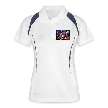Astronaut and space - Women's Polo breathable - white/navy - Front