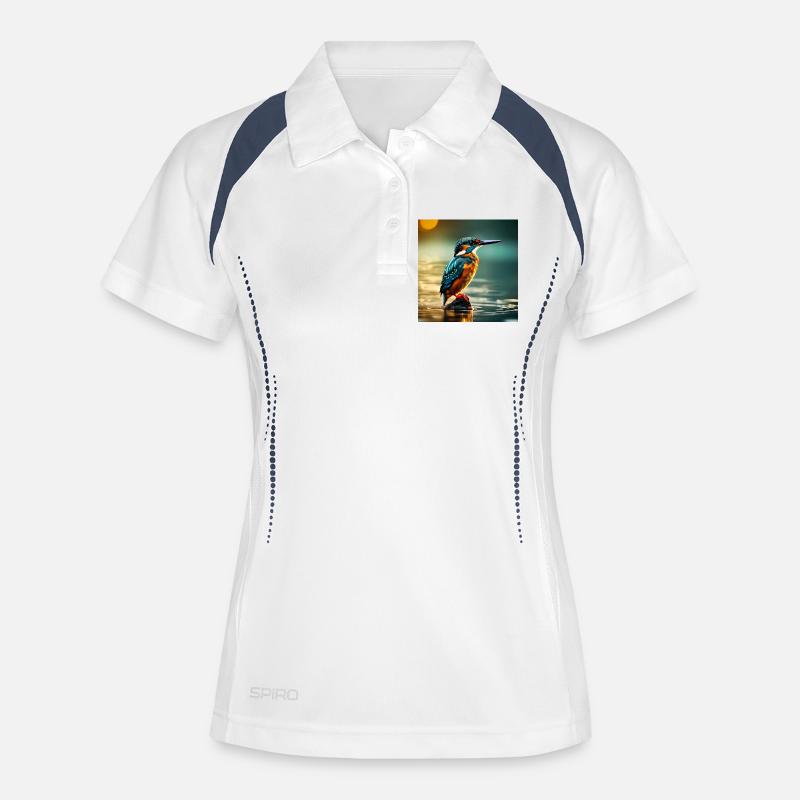 Kingfisher - Women's Polo breathable - white/navy