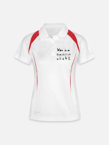 Why not? - Women's Polo breathable - white/navy